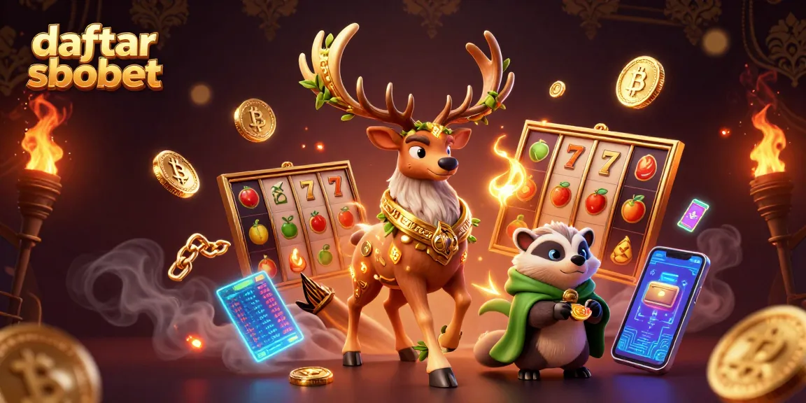 Join the excitement and register for daftar sbobet with vibrant casino characters and dynamic slot visuals.